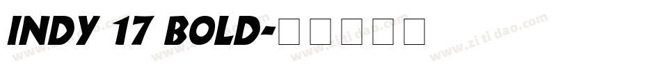 Indy 17 Bold字体转换